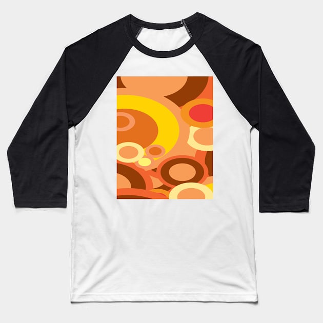 Circles Abstract Art Baseball T-Shirt by BruceALMIGHTY Baker